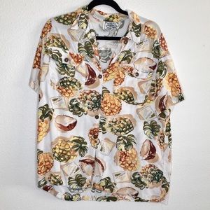 Vintage Mombasa Print Short Set - Size 12